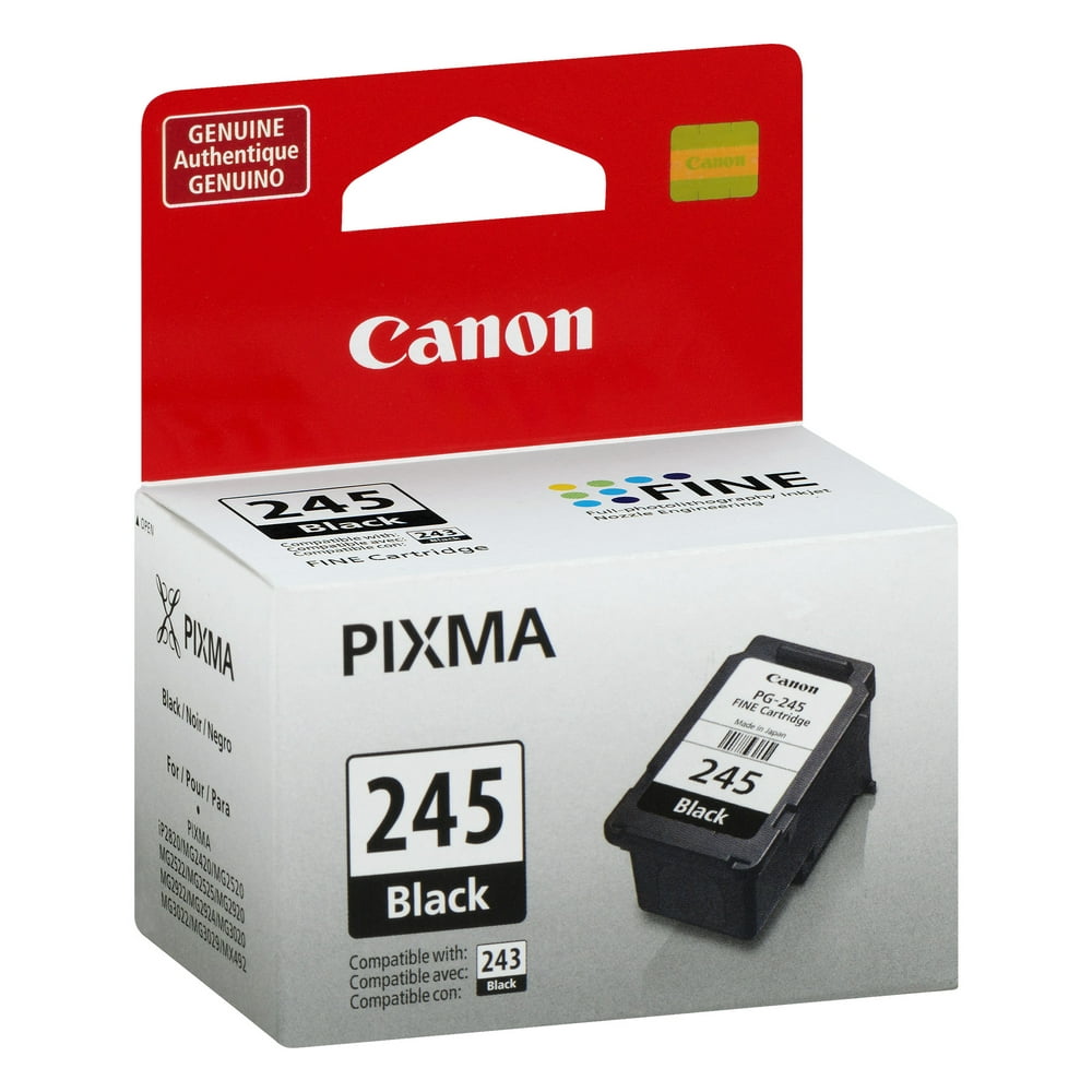 Canon PG245 Black Ink Cartridge, Standard Yield, 8279B001 Walmart