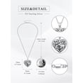 thumbnail image 4 of CACA LADY Elephant Locket Necklace That Holds 2 Pictures 925 Sterling Silver Elephant Photo Heart Locket Pendant Jewelry Gifts for Women (Locket only), 4 of 5