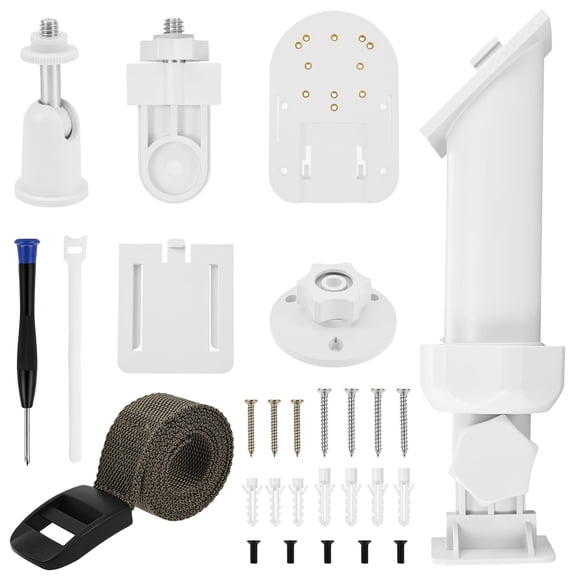 Universal 2 in 1 Wall Mount for Solar Panel and Camera with 360° Rotation