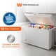 thumbnail image 1 of White Westinghouse  Congelador 14 pies |380 L  Acero blanco  Control dual de temperatura  Condensador interno Canastilla interior  Manija exterior  Cerradura llave  Luz interior  Ruedas, 1 of 9