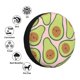 thumbnail image 4 of Balery Cute Avocado Cubiertas para Neumáticos - Protector Resistente para Neumáticos de Camioneta, SUV, Remolque, Camper y RV-15 inch, 4 of 6