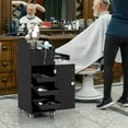 thumbnail image 4 of Costway Salon Trolley Cart Rolling Spa Beauty Storage Cart with 3 Drawers Side Tray, 4 of 10
