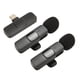 thumbnail image 5 of Sistema de micrófono Lavalier inalámbrico Micrófono Lavalier inalámbrico Señal estable Plug and Play Acerca de 4H Tiempo de uso Admite la grabación mientras se carga para la Fugacal Otros, 5 of 8