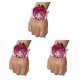 thumbnail image 3 of Monstrate Ramillete de muñeca ligero con forma de rosa, accesorio elegante y femenino, elástica cómoda N27 púrpura rojo Type1 NO1, 3 of 6