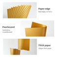 YINUOYOUJIA Gold Shimmer Cardstock 25 sheets 8.5" x 11" 250Gsm