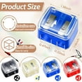 thumbnail image 5 of 4Pcs Cosmetics Pencil Sharpener - 2-in-1 Sharpener with Built-in Removal Tool - Use with Thick or Thin Eyeliner & Lip Pencils - for The Most Precise Makeup Application(Multicolour), 5 of 6