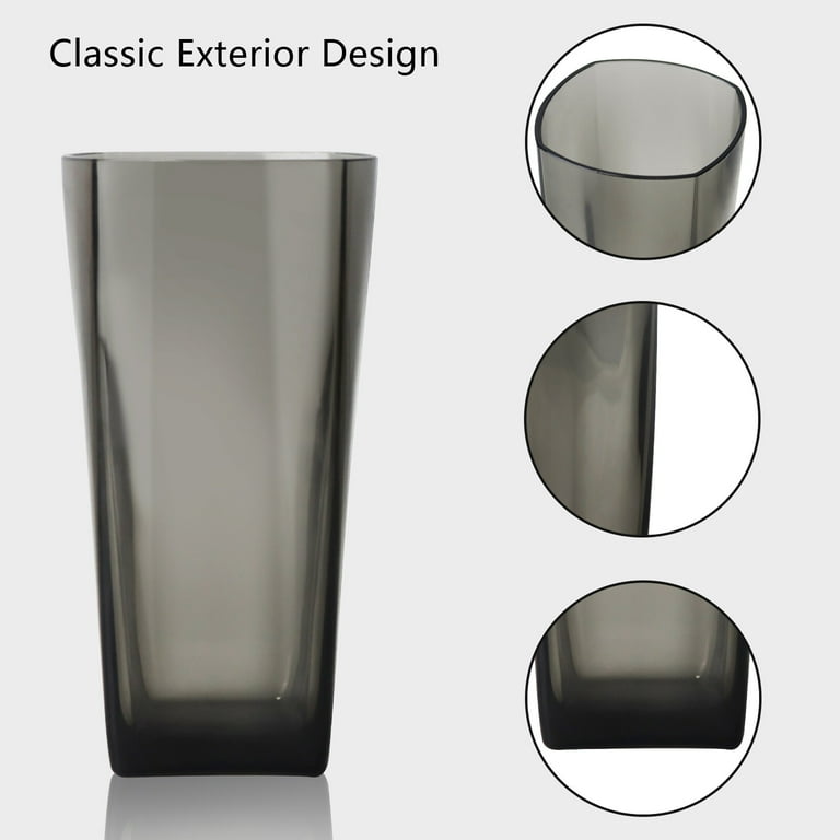 2oz cups glass 24-Pack Crystal Clear Mini Plastic Margarita Glasses 2Oz, Spoons Included