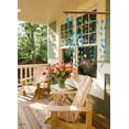 thumbnail image 5 of Blue Sea Glass Hanging Wind Chimes Wall Art, Handcrafted with Natural Seashells & Blue Seaglass & Driftwood, 5 of 8