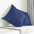 thumbnail image 3 of Vintage Navy Blue Pillow Covers 20x20 Inch Decorative Throw Pillow Cover, Farmhouse Retro Dark Solid Color Linen Texture Sofa Pillowcases Accent Cushion Case Home Decor Bedroom Living Room, 3 of 6