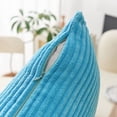 thumbnail image 4 of Euro Pillows 26x26 Set of 2 Super Soft Teal Decorative Pillows Large Euro Sham Velvet Pillow Cover for Bench, 26x26 inch, Teal, 4 of 13