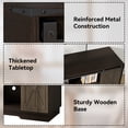 thumbnail image 4 of 55-75 Gallon Farmhouse Fish Tank Stand With Sliding Barn Doors, Aquarium Stand With Cabinet For Fish Tank Accessories Storage, Turtle Tank, Reptile Terrarium, 4 of 8