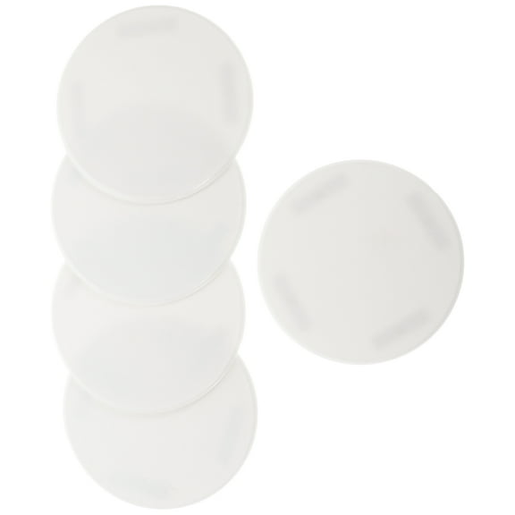 5 Pcs Door Wall Protector Handle Stopper Anti Shock Absorbent Stops White