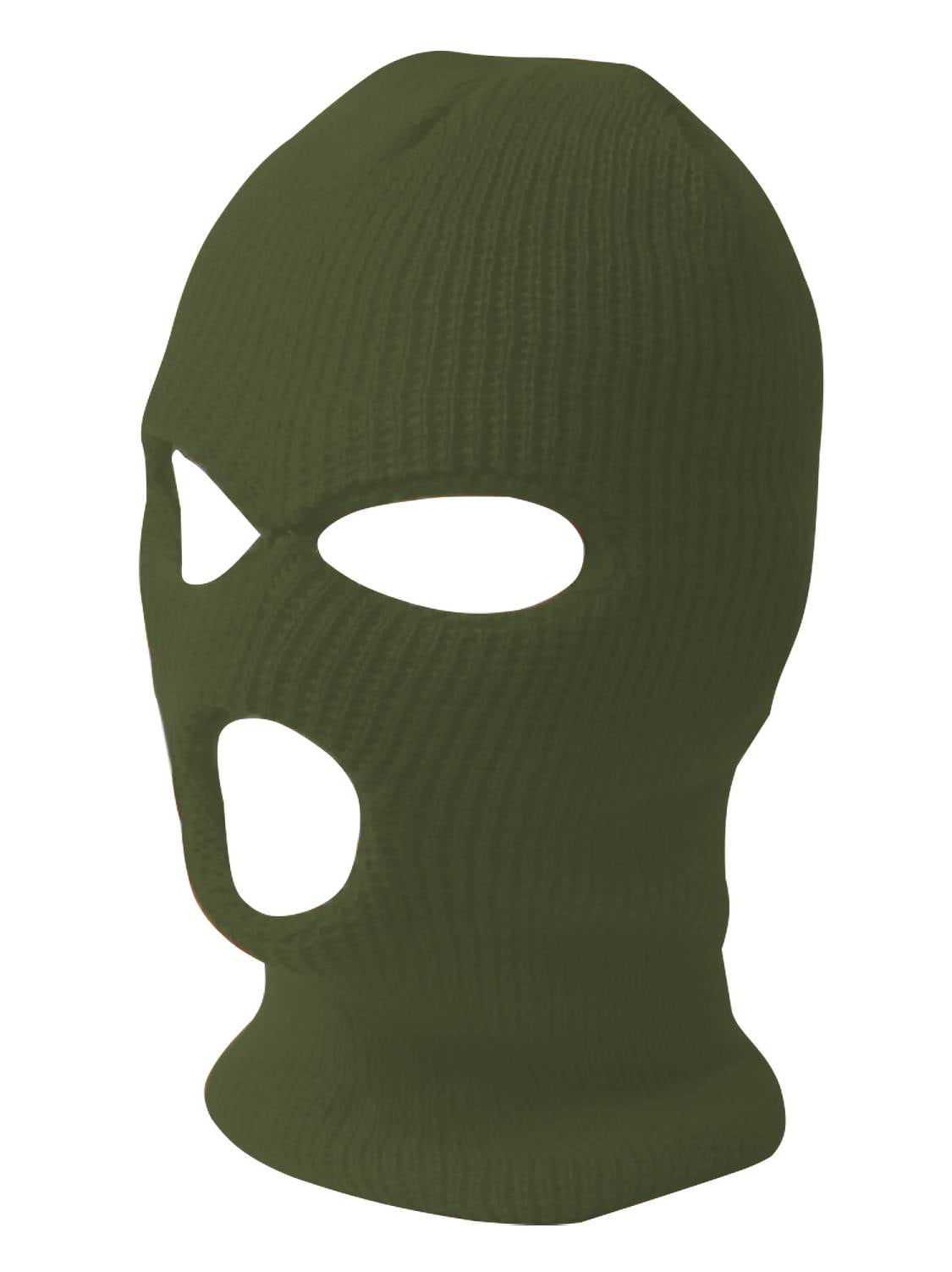 Download TopHeadwear - TopHeadwear's 3 Hole Face Ski Mask, Olive ...