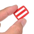 thumbnail image 4 of 3/4 Inch Tri-Glide Slide Buckles Webbing Strap Fastener, Dark Red, 100 Pack, 4 of 5