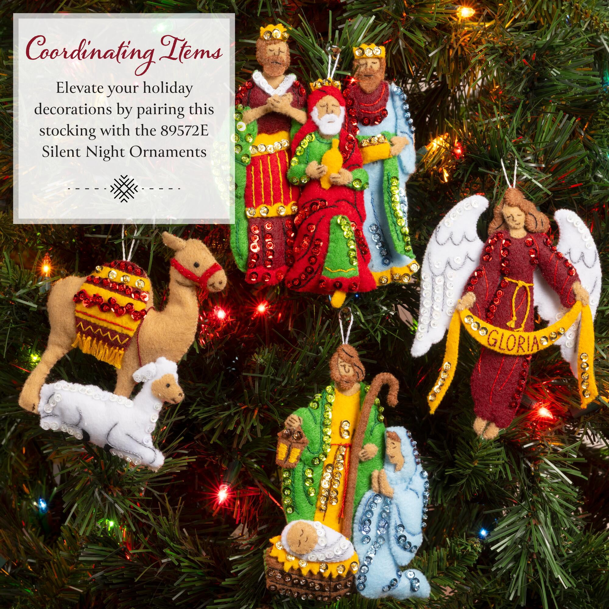 Bucilla Holy Journey 18 in Multicolor Felt Stocking Kit