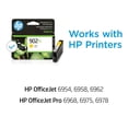 thumbnail image 2 of Cartucho de tinta HP 902XL amarillo de alto rendimiento T6M10AN (paquete de 2), 2 of 9