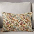 thumbnail image 3 of Fall Leaves Throw Pillow Cover 20 x 36 Inch Decorative Pillow Cover Farmhouse Beige Botanical Leaf Autumn Lumbar Pillowcase Seasonal Rectangle Cushion Case for Couch Sofa Bed Living Room, 3 of 7