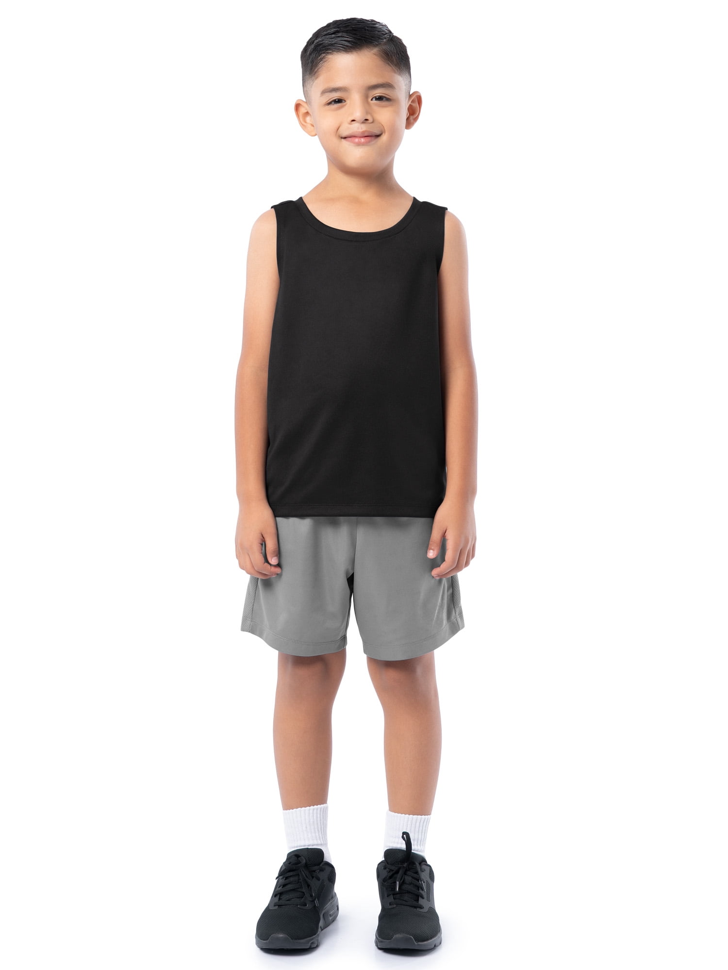 Athletic Works Boys Core Active Muscle Tank Top, 2-Pack, Sizes 4-18 & Husky