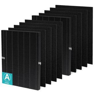 8-Pack DSTx True HEPA + Carbon Replacement Filters – Compatible With Clarifion DSTx Mini Air Purifiers, Removes Dust, Smoke, Odors & Pet Dander