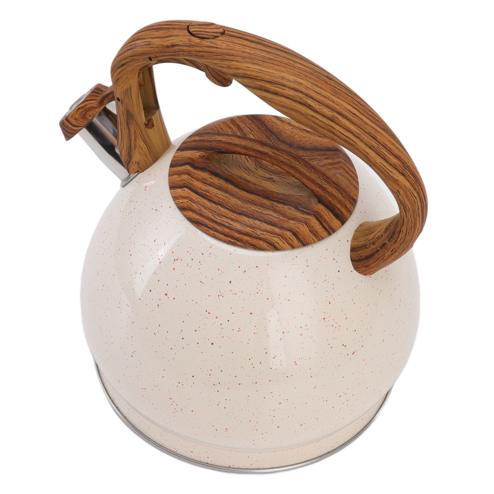 Camping Tea Kettle, Stainless Steel Ergonomic Handle 3L Large Capacity