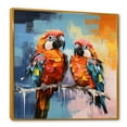 thumbnail image 2 of Designart "Vibrant Duets Featuring Parrots I" Parrot Floater Framed Wall Art Prints, 2 of 5