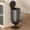 Eclipse Grey, variant on Metal Bathroom Trash Can with Lid, 5.3 Gallon Wine Glass Shaped Automatic Waste Basket Touchless, Smart Round Tall Garbage with High Leg for Office, Bedroom, Kitchen, Cream White