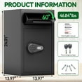 thumbnail image 5 of E-Western Depository Drop Safe with Digital Combination Lock and Anti-Fishing Front Drop Slot Silent Deposit Security Box for Cash and Business Use, 5 of 13