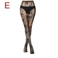 thumbnail image 2 of Ersazi Thigh High Stockings Women'S Fashion Hollow Out Heart Print Base Pantyhose Fishnet Women'S Bottoming Fishnet Black E, 2 of 7