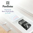 thumbnail image 3 of PureTwine Mens Crew Socks Soft Breathable Bamboo Viscose Material Trousers Business Dress Socks In a Lovely Gift Box 4 Pairs, 3 of 7