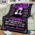 thumbnail image 4 of Personalized to My Wife Blanket from Husband, Cozy Super Soft Plush Fleece Throw Blanket with Quotes, for Birthday, Anniversary and Valentine's Day (60x80 inches), 4 of 5