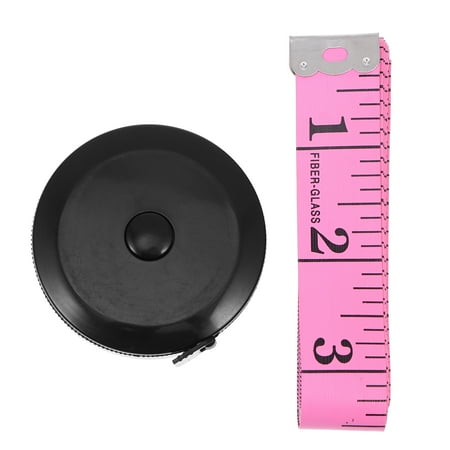 

2pcs Mini Round Measure Tapes 1.5 Meters Auto-scaling Tapes Tailor Tape Kits