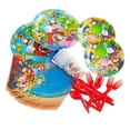 thumbnail image 2 of Classic Cartoon-Themed Party Decoration Props - Disposable Paper Plates, Napkins, Tablecloth, and Utensil Set (balloons 20pcs), 2 of 11