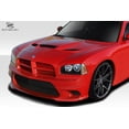 thumbnail image 2 of 2006-2010 Dodge Charger Duraflex Hellcat Look Hood - 1 Piece, 2 of 8