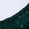 thumbnail image 4 of Jupe en Soie Jupe Évasée Ballet Femme Frange en Strass Jupes de Table Jetables Mode Décontractée Patchwork Sequins Taille Haute Régulière Patchwork Conventionnel Vert m, 4 of 7