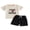 Khaki, variant on BemeyourBBs Toddler Baby Boys Birthday Outfit 1 2 Years Old Birthday Clothes Short Sleeve Rocket Letters Print T-shirt with Elastic Waist Shorts Set Toddler Baby Boys Summer Outfit