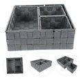 thumbnail image 4 of OULII 4 Pcs Panier de Rangement Cube Gris Bacs Organisateurs pour Encombrement, 4 of 5