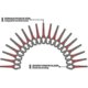 thumbnail image 5 of Paquete de 50 cuchillas compatibles con la bordeadora Ferrex Aldi Far 20-i, cuchillas de repuesto para la bordeadora inalámbrica Ferrex, 5 of 5