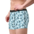 thumbnail image 3 of Bingfone Black White Gray Rabbit Men's Underwear - Casual Stretch Boxer Briefs-X-Large, 3 of 7