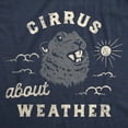 thumbnail image 2 of Womens Cirrus About Weather T Shirt Funny Ground Hogs Day Cloudy Shadow Joke Tee for Ladies Womens Graphic Tees, 2 of 9