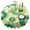 Green Tie Dye, variant on Colorful Tie Dye Pattern Round Tablecloth 60"x60",Wrinkle Wipeable Table Cloth for Kitchen Dining Room Picnic Patio Party