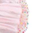 thumbnail image 7 of Girls Dress Pink Rainbow Polka Dot Pleated Tulle Party Gown Sleeveless 12 Years, 7 of 7