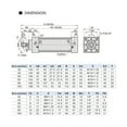 thumbnail image 5 of SC 32 40 50 63 Bore Pneumatic Air Cylinder Piston 50 75 100 150 200 300 400 500 600 800 1000mm Stroke Double Acting Cylinders ,Multifunctional, 5 of 6