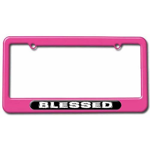Blessed, Religious License Plate Tag Frame, Multiple Colors Walmart