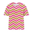 thumbnail image 4 of Fiudx Ropa de Mujer Camiseta Informal de Manga Corta con Cuello Redondo y Estampado a La Moda para Mujer, 4 of 4