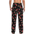 thumbnail image 3 of Daiia Watermelon Men's Sleep Pant with Pockets and Drawstring,Pajama Pants-Small, 3 of 9