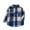 Blue, variant on breaise Toddler Flannel Plaid Shirt Cute Button Down Long Sleeve Casual Shackets Fall Jacket Little Kids Boys Girls Shirts Coats 3-8 Years