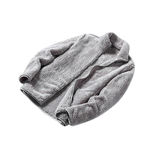 Simua Mode Sweat à Capuche Épais Doublé Sherpa à Fermeture Éclair Complète pour Femmes