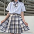 thumbnail image 2 of Skirt Skin-friendly Comfortable Fit Color Matching Women Short JK Skirt for Parties, 2 of 8