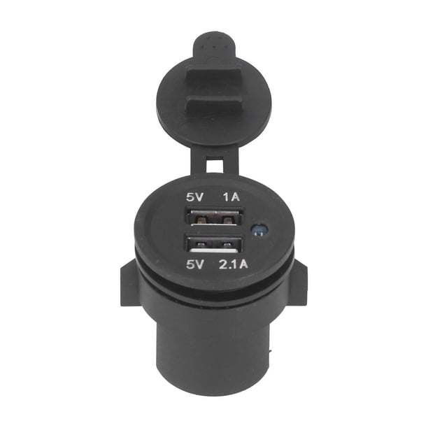 Toma de corriente USB para cargador de coche, generador PA66, toma de corriente USB para motocicletas, barcos, 5V, 1A, 2.1A