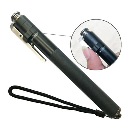 Mini Portable Telescopic Stick Automatic Spring Pen Three-section